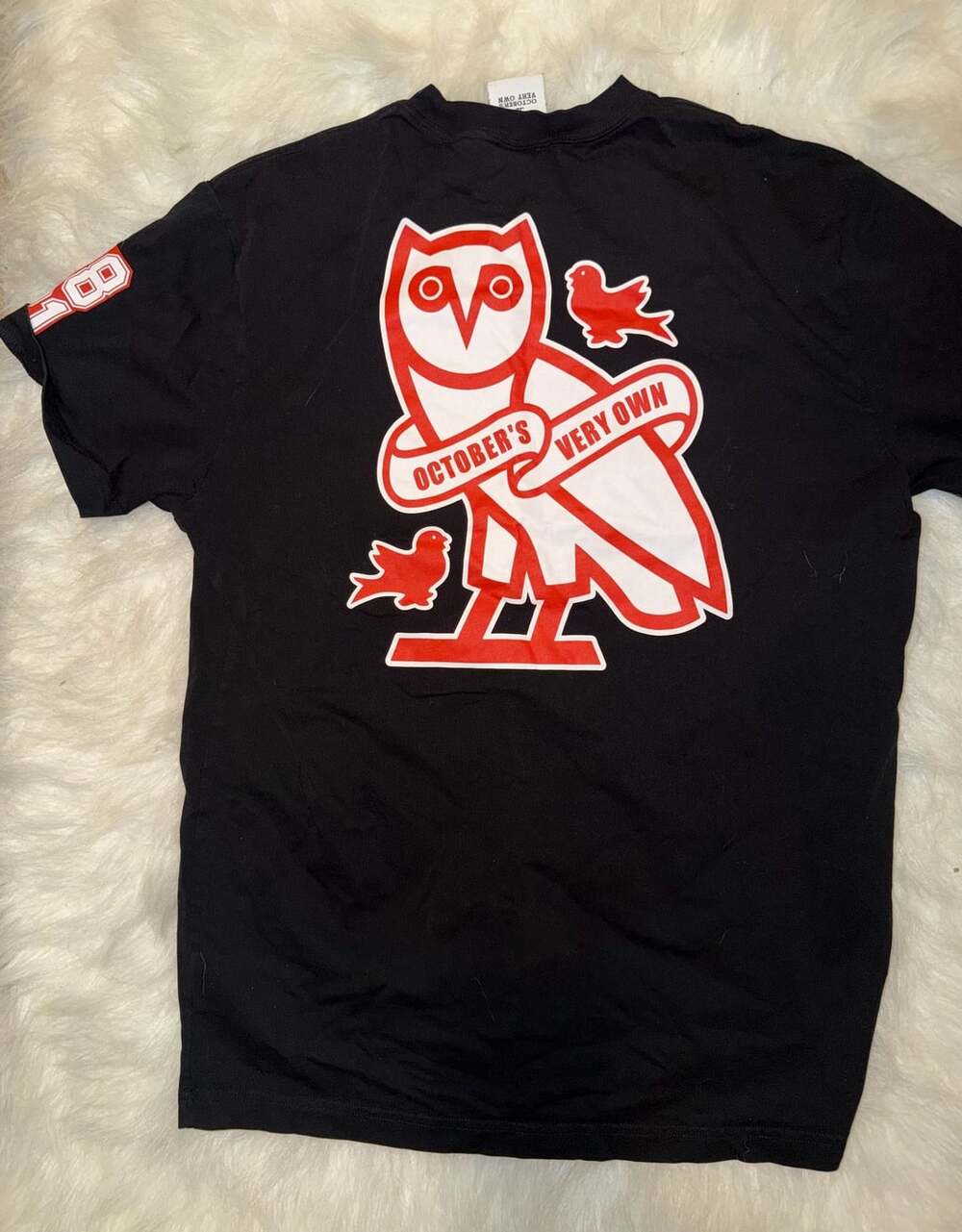 October's Very Own OVO x McGill University Collaboration Black T-Shirt